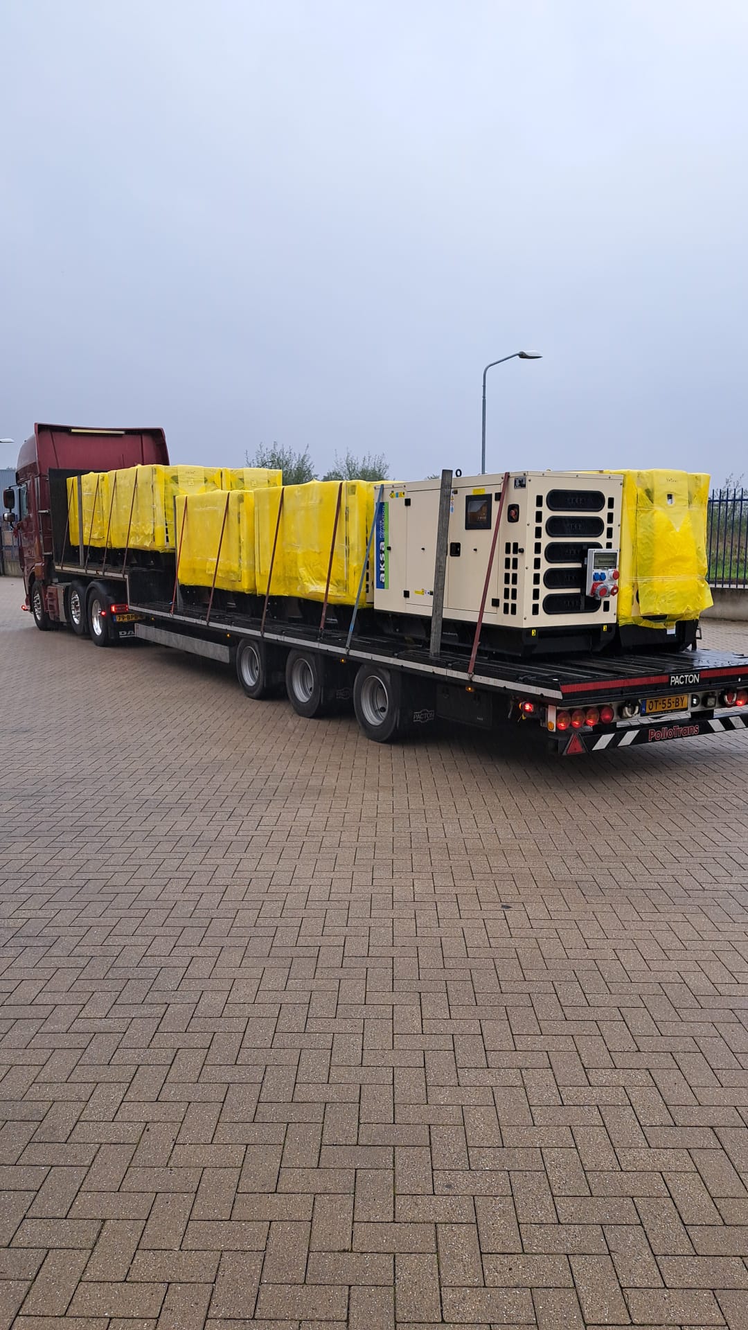 Generators being transported to Ukraine